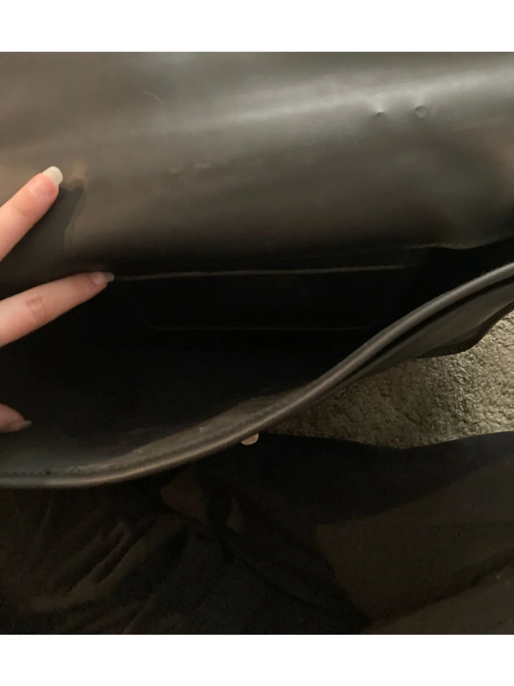 Coach Black Leather Briefcase Bag